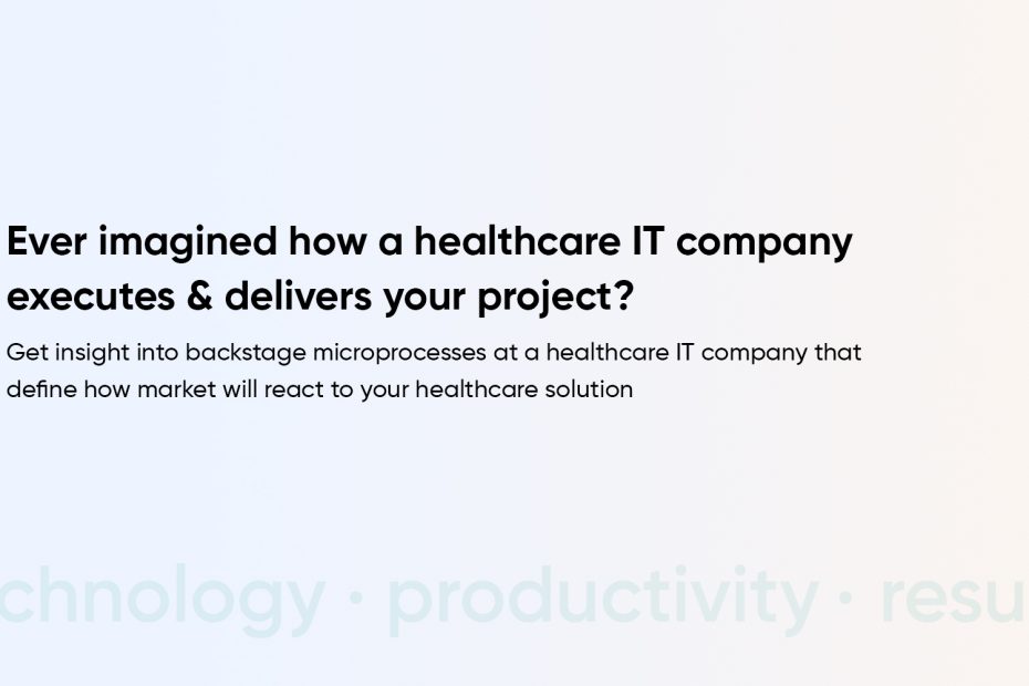 How Does a Healthcare IT Company Deliver Healthcare IT Projects? - The Hidden Processes
