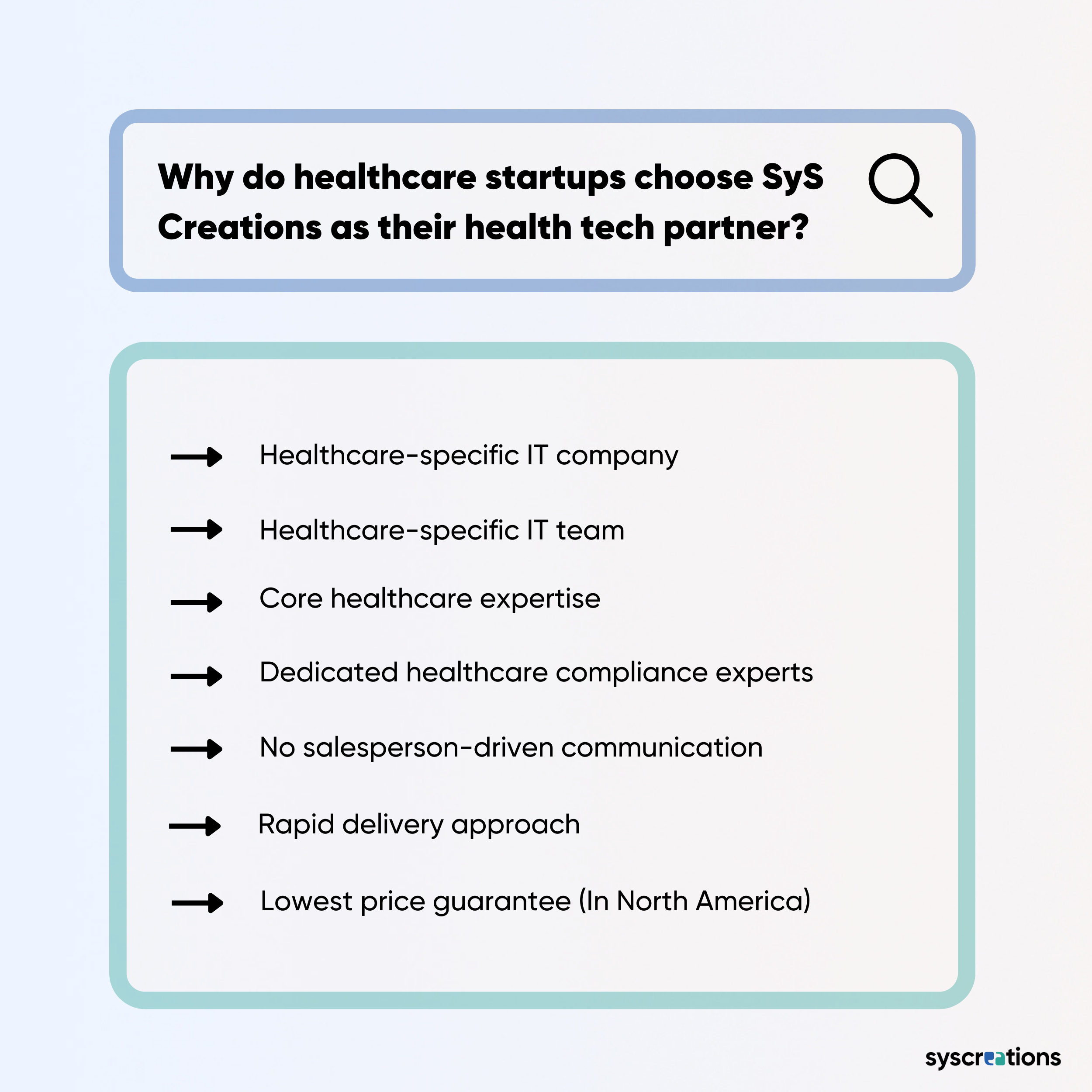Why do healthcare startups choose SyS Creations as their health tech partner (1)