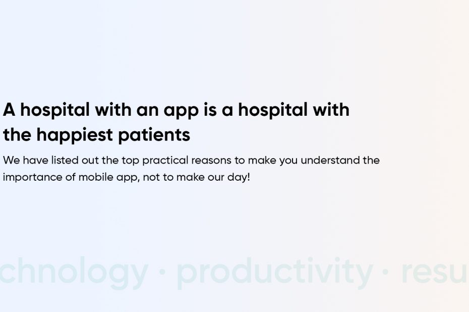 apps for hospitals