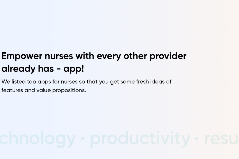 apps for nurses