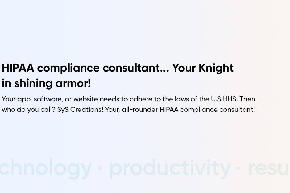 HIPAA compliance consulting