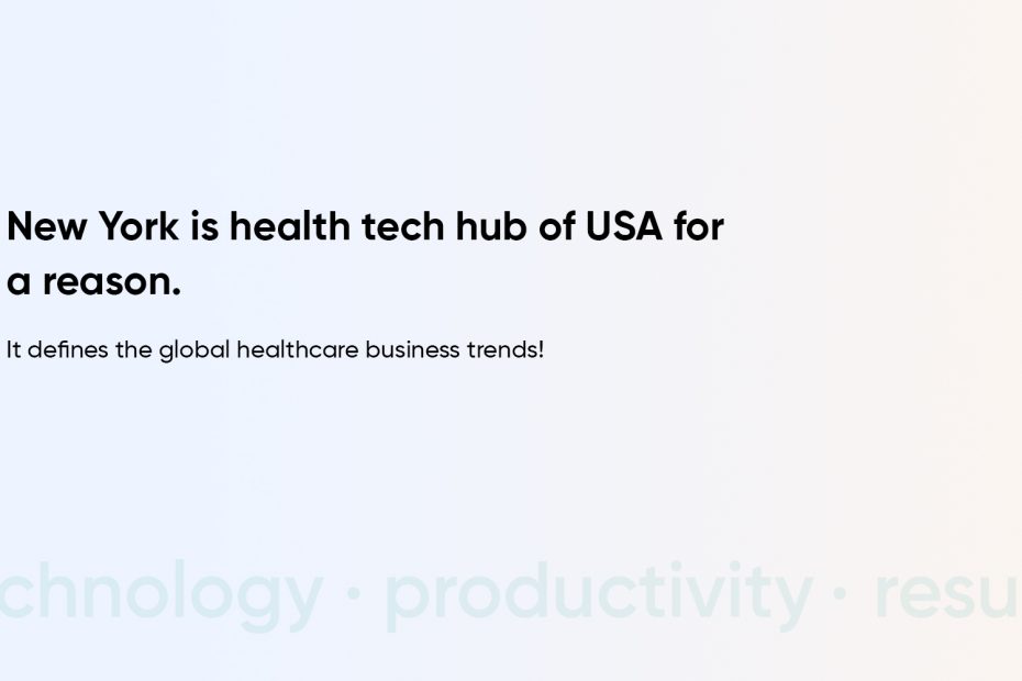 Healthcare startups New York