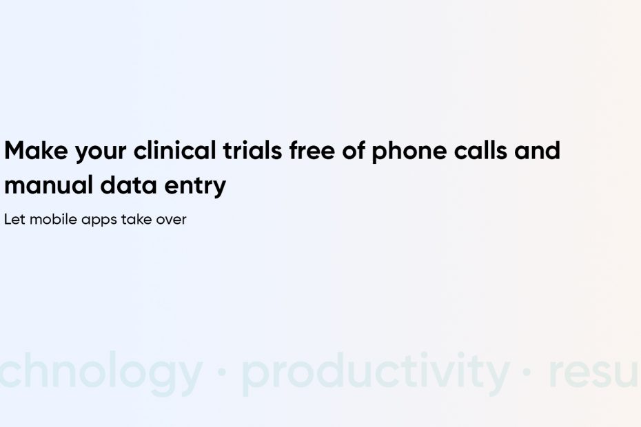 Build clinical trial app