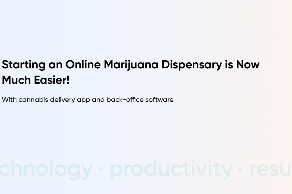 tart an Online Marijuana Dispensary