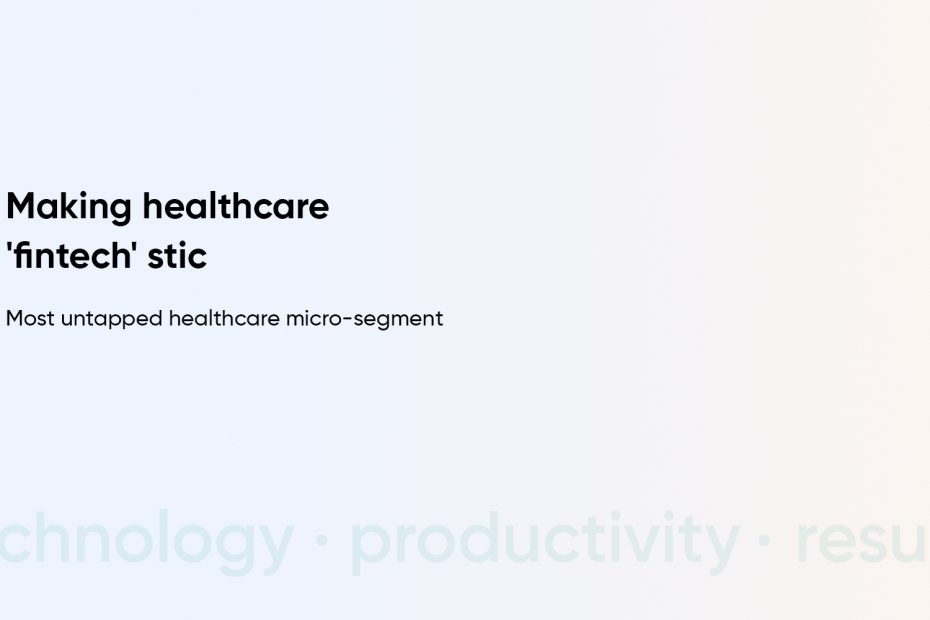 healthcare fintech startup