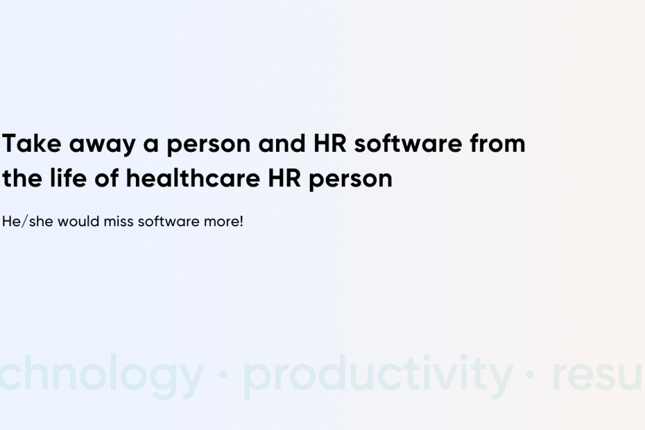healthcare HR software